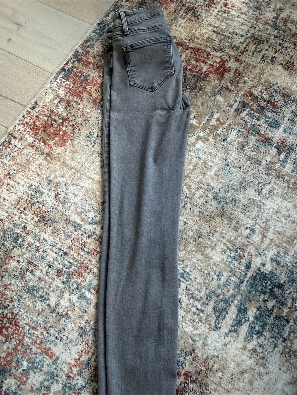 PAIGE Gray Skinny Jeans — Slim Fit Women's Denim - Picture 4 of 5